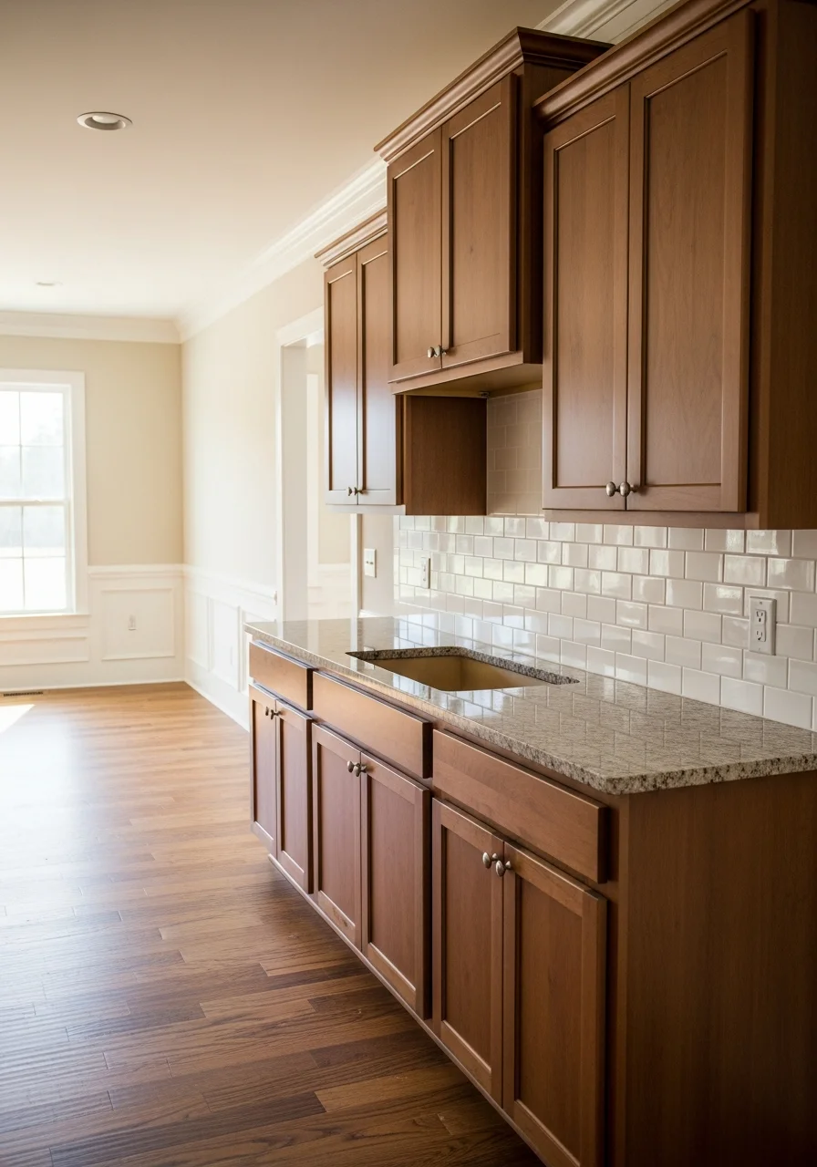 Kitchen remodeling and custom cabinet installation in Chocowinity home