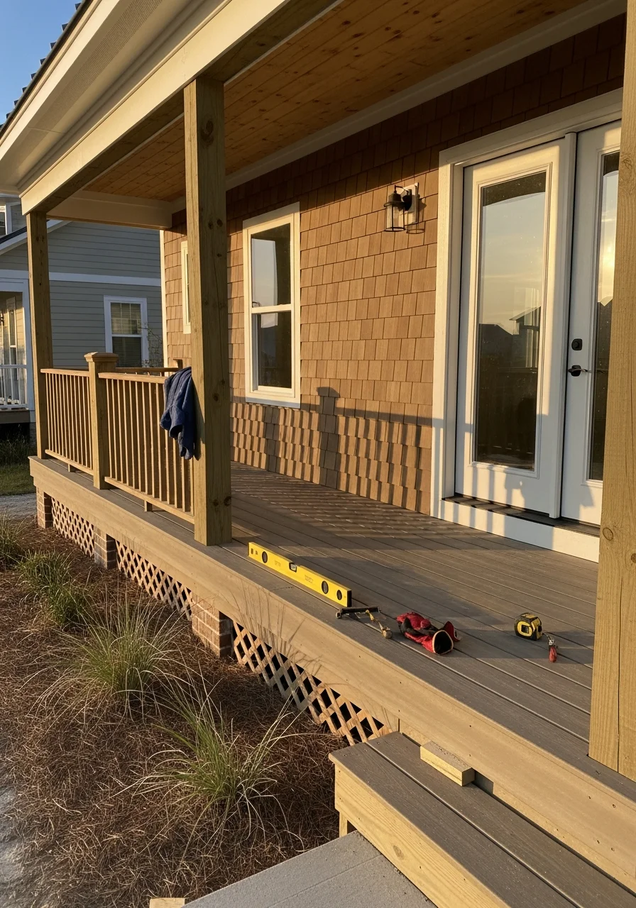 Modern home renovation and construction project in Sneads Ferry NC
